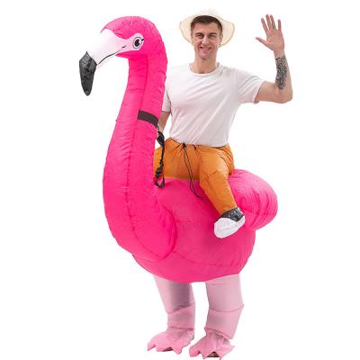 China As Pictures Funny New Arrival Dress Carnival Explosion Costume Lovely Costume Adult Size Inflatable Flamingo Costumes For Women Men for sale