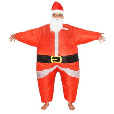 China Inflatable Santa Claus Mascot Costume Cosplay Adult Size Inflatable Christmas Costume for sale