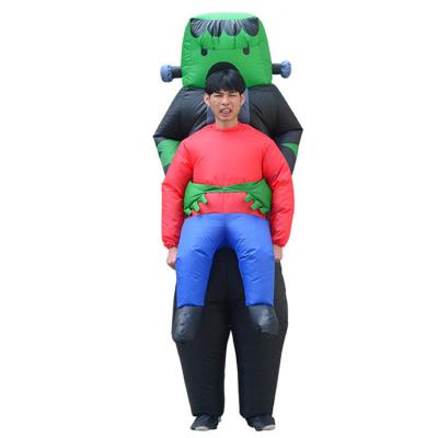 China Frankenstein costume adult size Halloween party costume Halloween cosplay Halloween hug me inflatable costume for sale