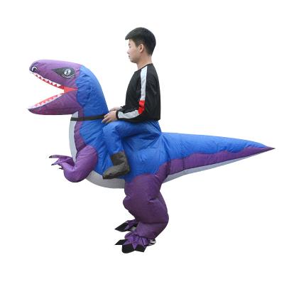 China Sets Carnival Cosplay Costume Inflatable Velociraptor To Ride With Smart Design for sale