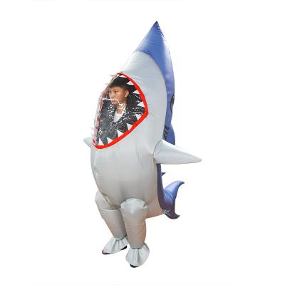 China As Pictures Costume Body Shark Costume Full Size Inflatable Funny Adult Jumpsuit for sale