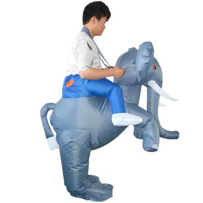 China Cosplay Factory Wholesale Small MOQ China Festival Outdoor Halloween Fun Ride On Inflatable Elephant Party Costume for sale