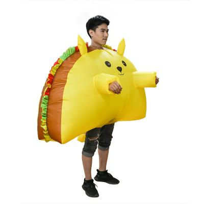 China China Factory Direct Sale Battery Operated Explosion Cosplay Costume Small MOQ Halloween Inflatable Taco Costume for sale