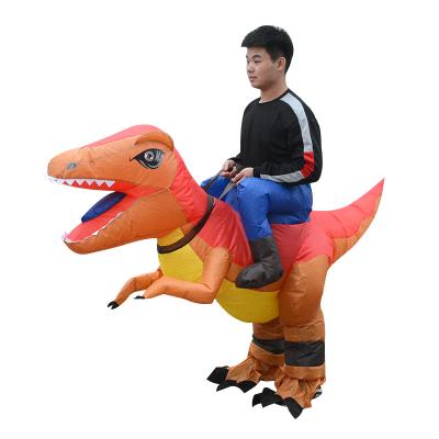 China Cosplay Adult Predator Costume Halloween Fancy Dress Ride On T-rex Dinosaur Costume for sale