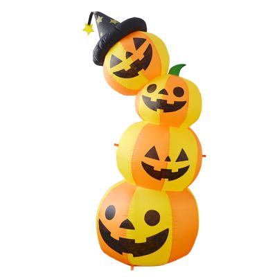 China Polyester Funny Halloween Blow Up Outdoor Decoration Giant Inflatable Pumpkin for sale