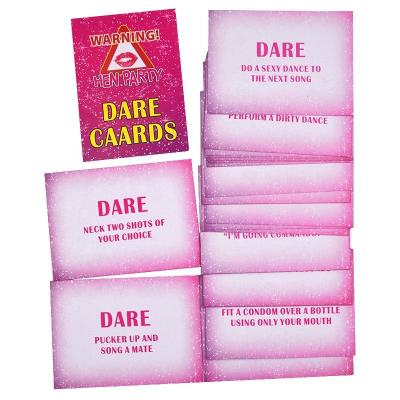 China Bachelorette Party Fun Hen Night Bachelor Party Supplies Girls Activity Bachelor Challenge Card Party Game for sale