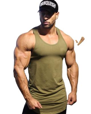 China Men's Muscle Gym Workout Stringer Tank Tops Bodybuilding Fitness Breathable Tank for sale