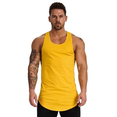 China Custom Logo Gym Wholesale Mens Manufacturer Wear Fitness Breathable Tank Top For Men for sale