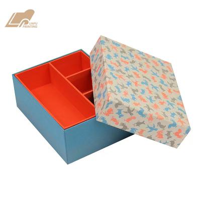 China Recycled Materials Custom Bump / Underwear Gift Box / Scarf With Compartments Cardboard Vanity Box for sale