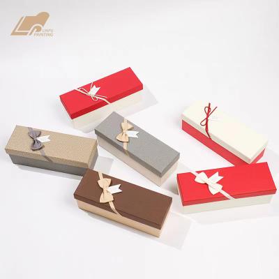 China Recycled Materials Logo Base Custom Cardboard Box With Lid Packaging Gift Box For Silk Scarves for sale