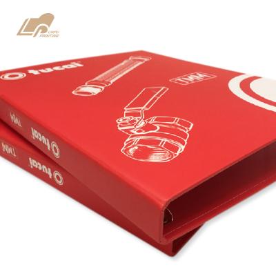 China High quality characteristic a4 a5 hardcover book cardboard folder with metal ring binder for sale