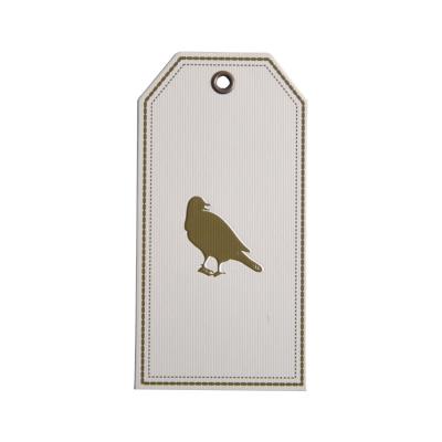 China Sustainable Garment Tags Cardboard Swing Hang Tags With Custom Printing And Foil Stamping for sale