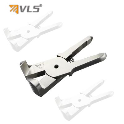 China VLASHIN Long Plastic Hardware Air Left Cutting Shears Steel Pneumatic Tungsten Cutter Blades Air Nipper Scissors for Cloth Plastic Cutter for sale