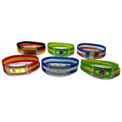 China 2022 festival decoration world cup led bracelet light bracelets for sale