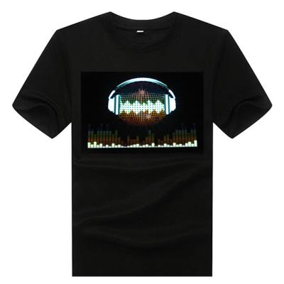 China Festival EL Light T-shirt / EL Panel T-shirt EL Flashing T-Shirt for sale