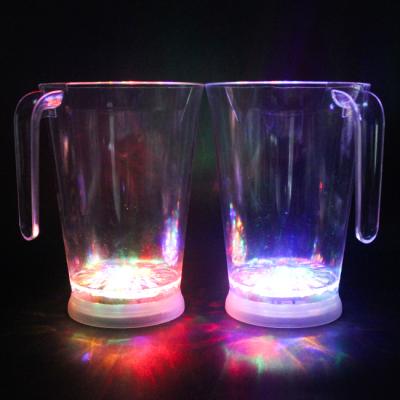 China 1400ML Sustainable Led Water Pitcher Light Up Led Plastic Beer Pitcher for sale