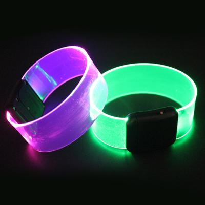 China Custom Product Party New Festival Lighting Bracelet Led Magnetic Wristband For Concert for sale