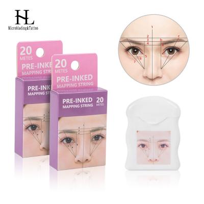 China Microblading PMU Training Schools 20 Meters Pre-inked Forehead Tracing Wire In Plastic Container for sale