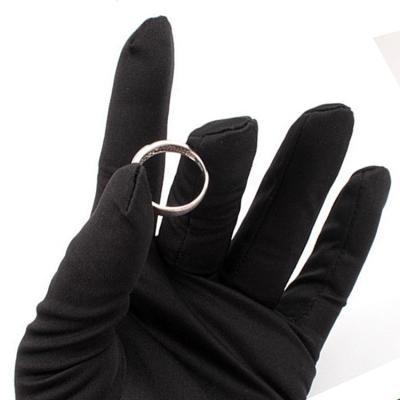 China Watch Jewelry Glasses Cotton Cleaning Dusting Watch Jewelry Black Gloves for sale