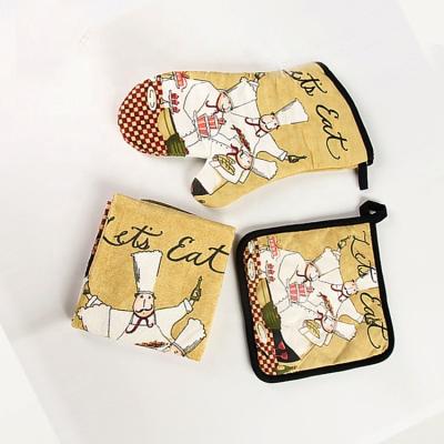 China Printed Design Cotton Printed Heat Resistant Pot Holder for sale