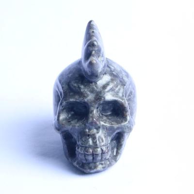 China China Natural Crystal Opens Hand Carved Yooperlite Indian Crystal Skulls for sale