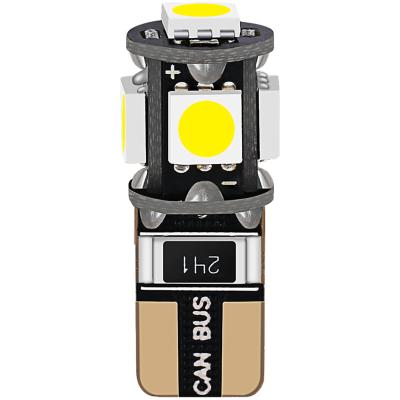 China Car Side Lights T10 12v Led Interior Dome Light 5smd 5050 Canbus Auto Marker Light T10 Led Lamp DJ153 for sale