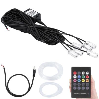 China LANDSCAPE 6M RGB LED Car Strip Phone Control Atmosphere 12V DJ275 Interior Light Multicolor Neon Light Remote Light for sale