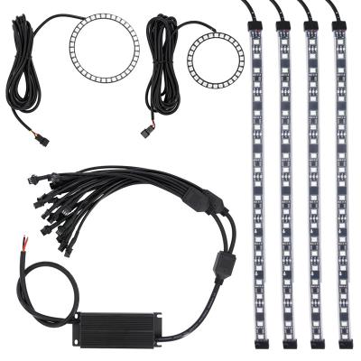 China LANDSCAPE Customize 4pcs 3.3m WiFi RGB LED Strip Light Waterproof SMD 5050 DC12V RGB Flexible String Diode Ribbon WiFi Controller DJ277 for sale