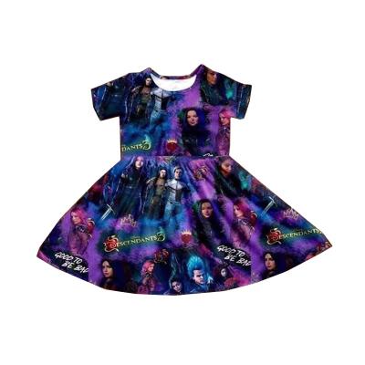 China Kids Halloveen Dress Design Girls Boutique Top High Quality Viable Dress For Festival Ready To Ship for sale