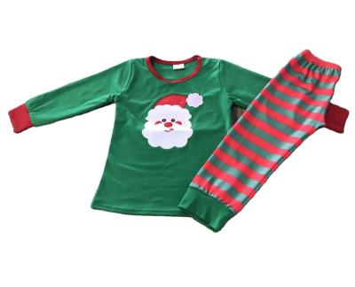 China Newest Breathable Design For Holiday Christmas Pajamas Hot Sale Girls Clothes 100% Cotton Children Clothes for sale