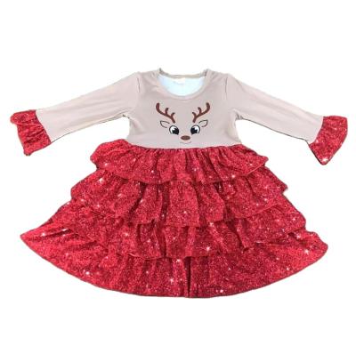 China Breathable High Quality Long Sleeve Boutique Outfit For Kids RTS Kids Clothes Dress Drop Clothes For Kids for sale