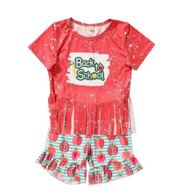 China Breathable Back To School Kids Boutique Hive Teams Fashion Babies Summer Clothing Sets Bulk Wholesale for sale