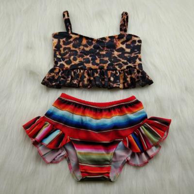 China New Products Baby Boutique Outfits Leopard Lemon Flamingo Mermaid Pattern Girl Breathable Swimsuit for sale