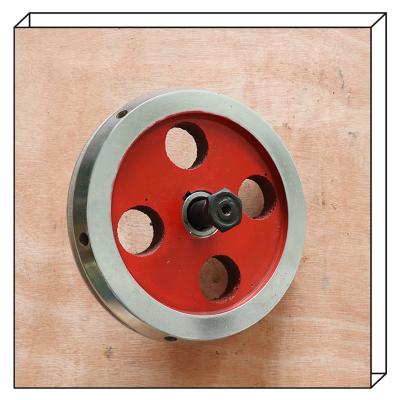 China Left Hand Tablet Press Spare Parts Electrical Enamel Red Drive Flywheel for sale