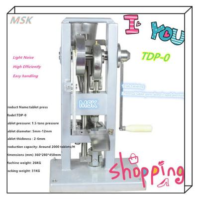 China 2mm - 6mm Mini Pill Tablet Press TDP-0 Hand Pill Press Manual for sale