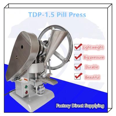 China TDP-1.5 6mm Handmade Tablets Making Machine 5000pcs/H Stainless Steel TDP-1.5T for sale