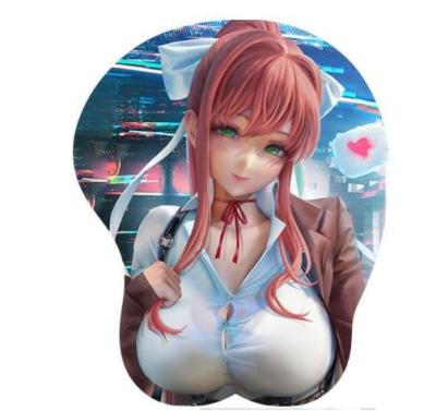 China Sexy Beauty 3D HEATING Mouse Pad Personalized Cartoon Animation Hand Protection Cuff Mouse Pad for sale