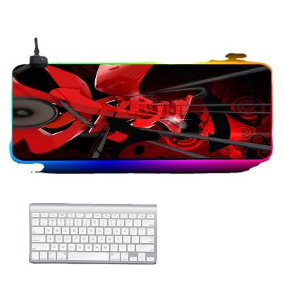 China PASSIONATE Custom Extended Large XXL RGB LED Micro Fiber Gaming Mouse Pad for sale