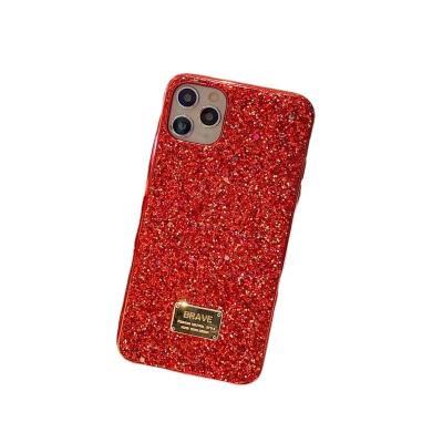 China Shockproof Electroplate Bling Glitter Phone Cases Shockproof Soft TPU Case for sale