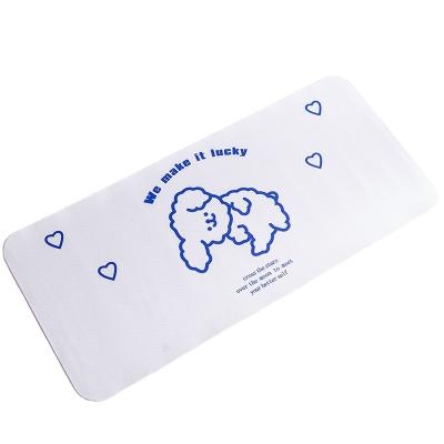 China Anti-slip Portable Large Laptop Mouse Pad Kawaii PU Desk Waterproof Leather Mat for sale