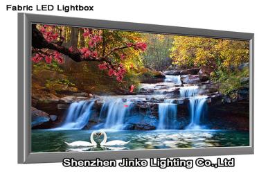 China Everyging Saving Textile Backlit LED Fabric Light Box With Aluminium Fram for sale