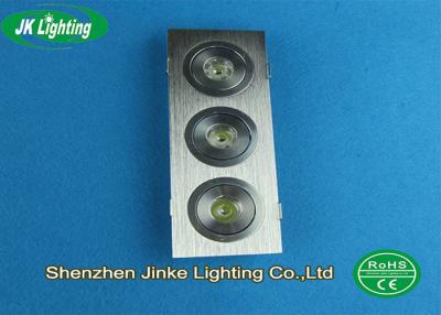 China Shopping Malls Aluminium 1w Indoor 3 In 1 LED Downlight 15 / 25 / 30 / 45 / 60deg for sale