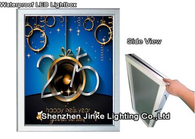 China Custom Black / Silver / White Snap Frame Slim LED Light Box Wall Mounted for sale