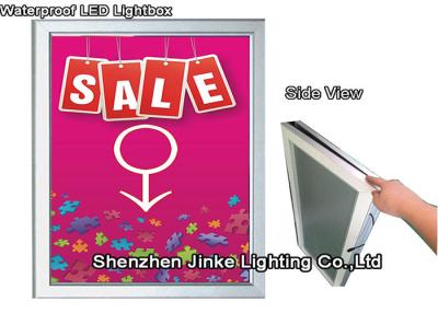 China Rechargable Silver Slim LED Light Box , Restaurant LED Menu Light Box Boards for sale