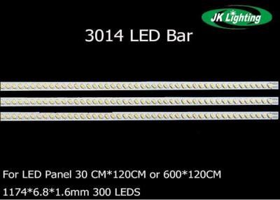 China 300pcs 3014 SMD Rigid LED Bar 6.8mm width for 30x120 LED Panel , Led rigid Strip for sale