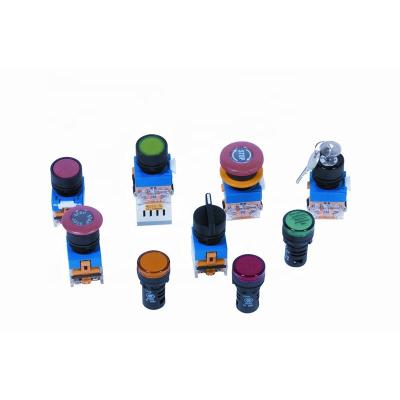 China LED Self Recovery Button Electrical Component Supply Self-Locking  LAY37 for sale