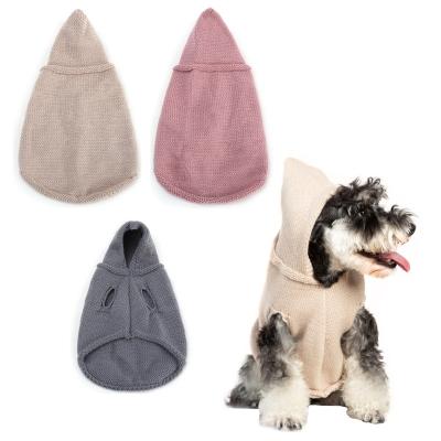 China Viable Kind Winter Dog Hoodie Knitted Classic Cat Sweater Pet Supplies Wholesale Dog Clothes for sale