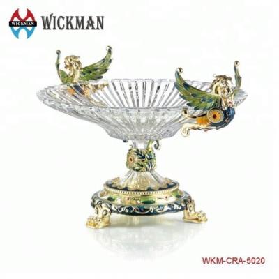 China Viable New Design Crystal Fruit Dish for sale