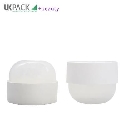 China Cosmetic Plastic Cream Jar 240g UKC41 For Lotion Face Body Customized Cosmetic Cylinder Cosmetics Creams Glass Bottles And Jars for sale