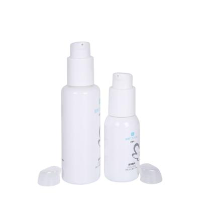 China BEAUTY PACKAGING safe and shape safe standard PET bottle 50ml 120ml lotion cream pump plastic bottle customized printing packaging for sale